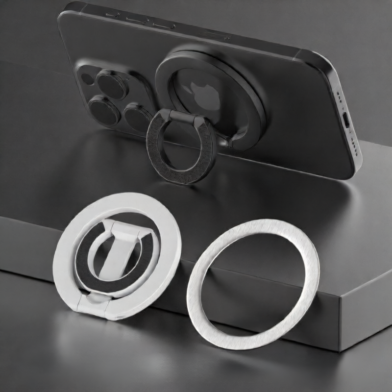 Dual Phone Holder w/ Ring and Magnet/Magsafe