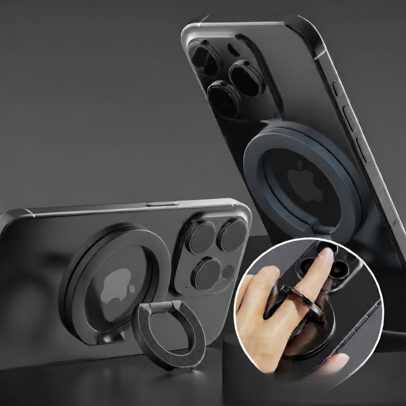 Dual Phone Holder w/ Ring and Magnet/Magsafe